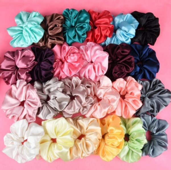 xl satin silk scrunchies