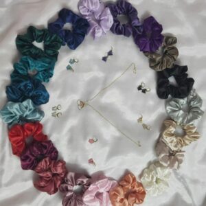 medium satin silk scrunchie