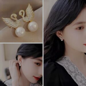 Swan-Pearl-Earrings
