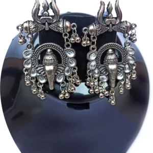 Ganesh-Silver-Earrings
