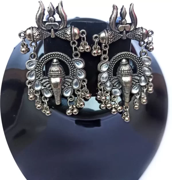 Ganesh-Silver-Earrings