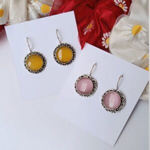 Big-Monalisa-Stone-Brass-Earrings-(High Quality)