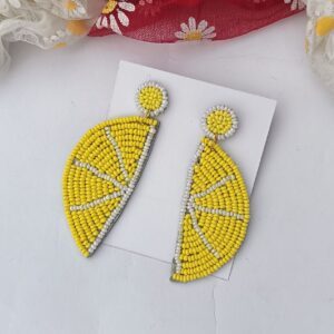 Lemon-Embroidered-Earrings