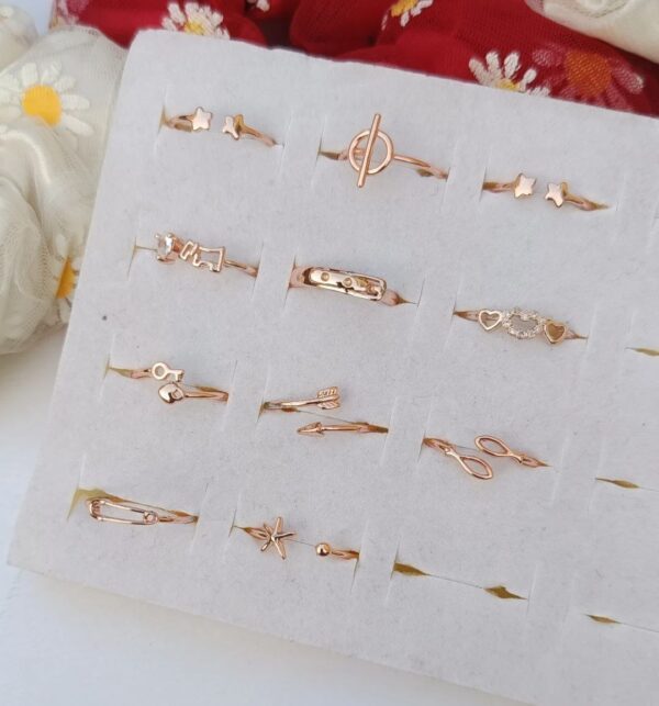 Rosegold-Minimalistic-Rings