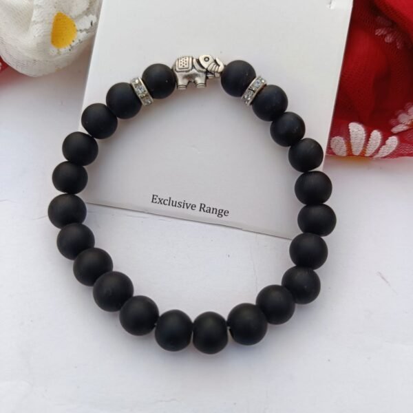 Elephant-Black-Beaded-Bracelet