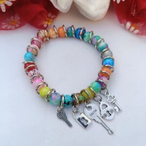 Multi-Colour-Beaded-Pastel-Charm-Bracelet