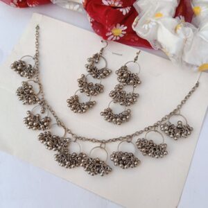 Tinsel-Oxidized-Choker-Set