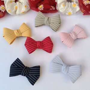 Stripped-Bold-Bow-Cips