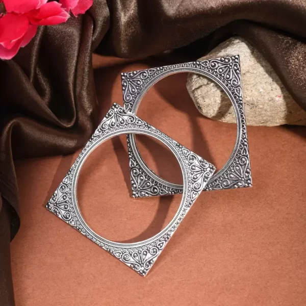 German Silver Brass Square Bracelet