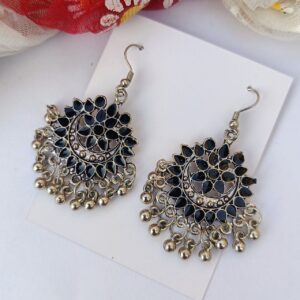 Swara-Black-Meenakari-Jhumki