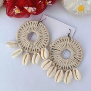 Macrame-Shell-Earrings