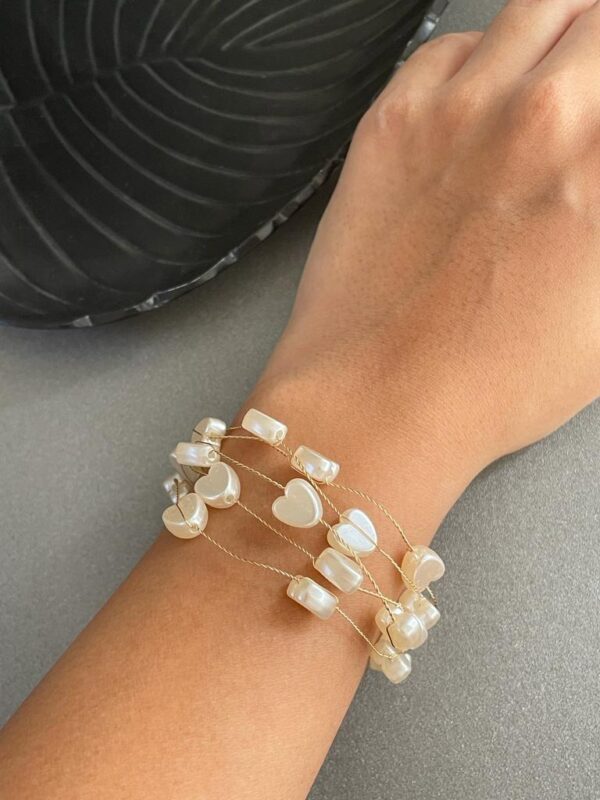 Pinterest-Multi-Layer Stack-Heart-Bracelet