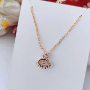 Evil-Eye-Rosegold-Anti-Tarnish-Neckpiece