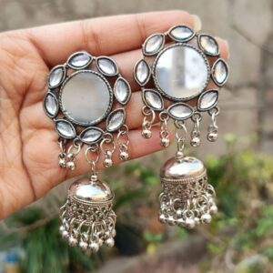 Prerna-kundan-mirror-Jhumki