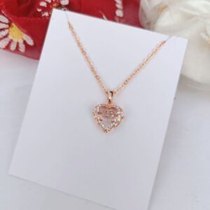 Anti-Tarnish-Jeweled-Heart-Necklace