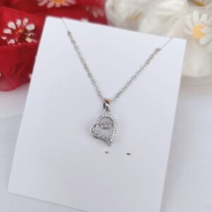 Anti-Tarnish-Silver-Hearty-Necklace