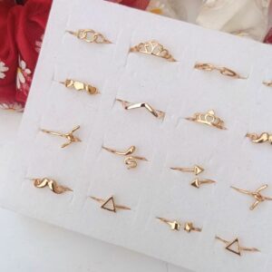 Golden-Symbol-Rings-(Adjustable)