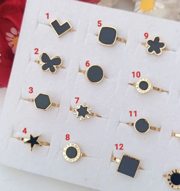Knight-Black-Gold-Rings