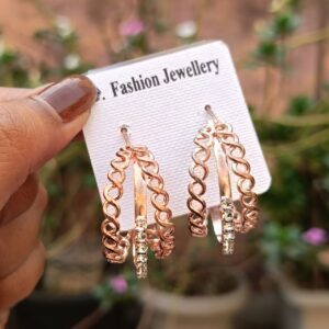 Triple-Claw-Rosegold-Statement-Earrings
