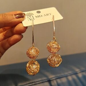 Rose-gold-Statement-Coil-Earrings-Model-3