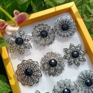 Traditional-Silver-Black-Stone-Rings