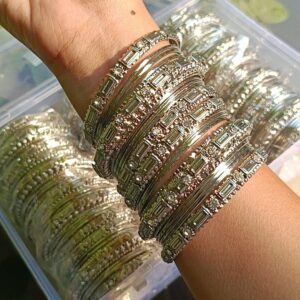 Traditional-Silver-plated-Oxidised-Broad-Bangle-set