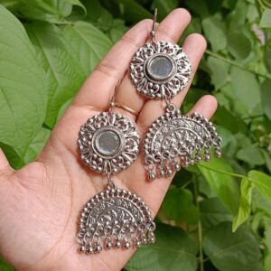 Flower-Mirror-Jhumki